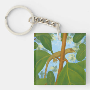 Yikes! Gecko painting Keychain