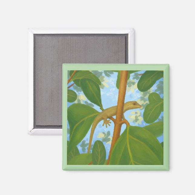 Yikes! Gecko painting Magnet (Front/Back)