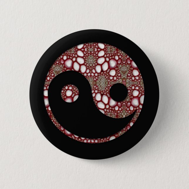 Yin 2 Inch Round Button (Front)