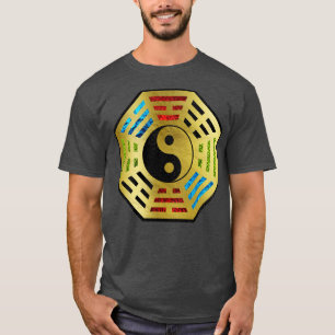 Yin and Yang Bagua Feng shui hieroglyphs  T-Shirt