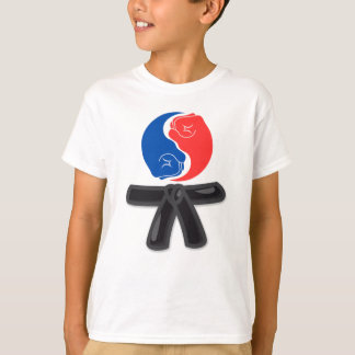 Yin and yang black belt wushu T-Shirt