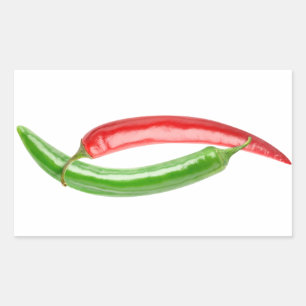 Yin and Yang chili peppers Sticker