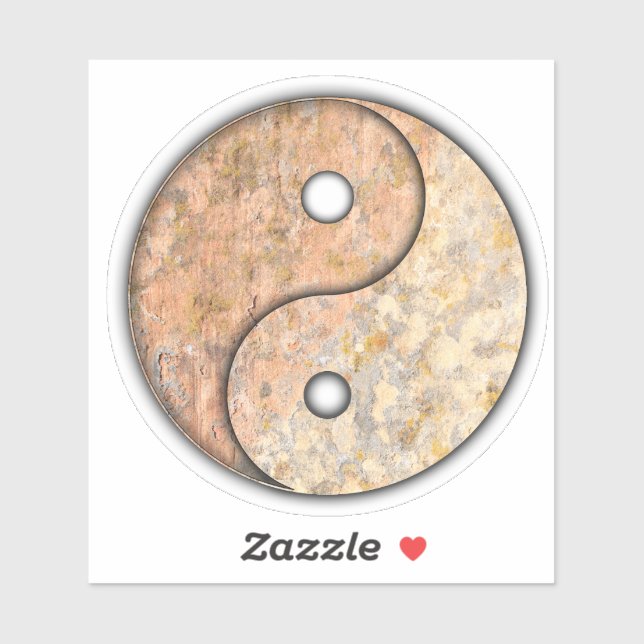 Yin and Yang  Custom-Cut Vinyl Sticker (Sheet)
