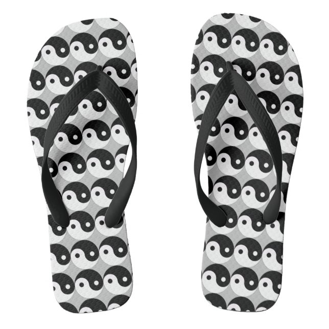Yin and Yang Flip Flops (Footbed)