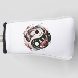Yin And Yang Japanese Koi Fish Golf Head Cover
