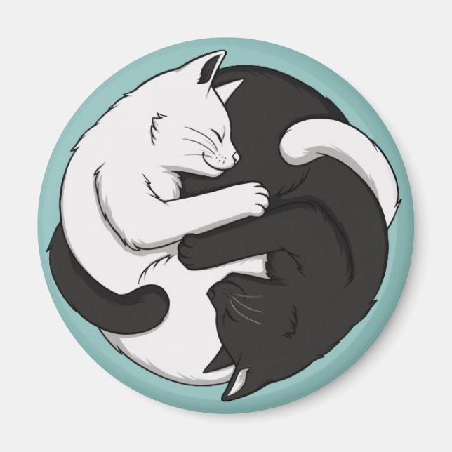 Yin and Yang Magnet (Front)