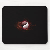 yin and yang mousepad