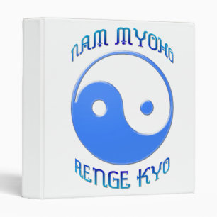 Yin and Yang 'Nam Myoho Renge Kyo' Buddhism Binder