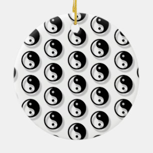 Yin And Yang Pattern Ceramic Ornament