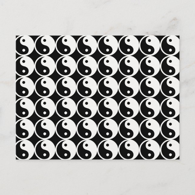 Yin and Yang Pattern Postcard (Front)
