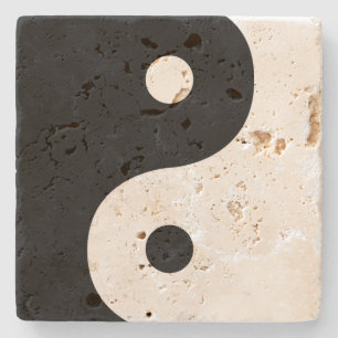 Yin and Yang Sides Stone Coaster