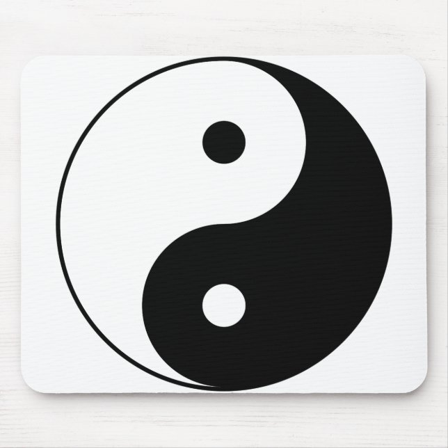 YIN AND YANG Symbol Mouse Pad (Front)