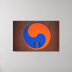 Yin and Yang symbol, South Korea Canvas Print