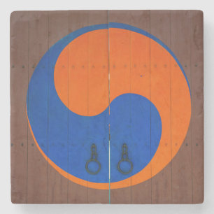 Yin and Yang symbol, South Korea Stone Coaster