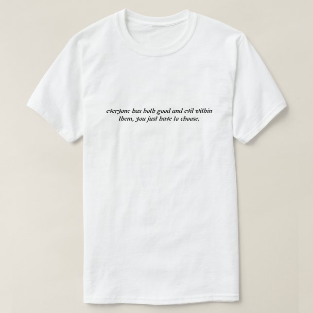  yin and yang t.shirt T-Shirt (Design Front)