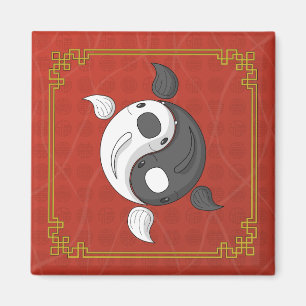 Yin and Yang the Koi Magnet