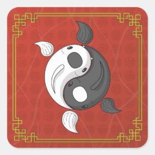 Yin and Yang the Koi Sticker