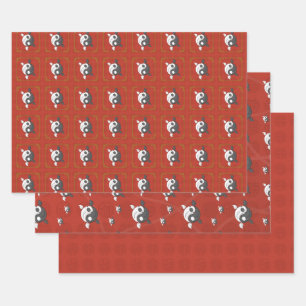 Yin and Yang the Koi Wrapping Paper Set