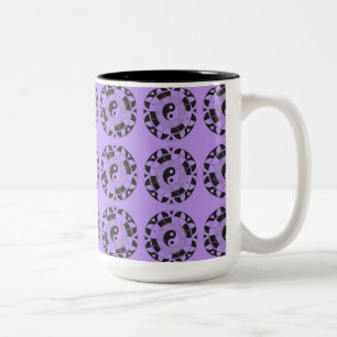Yin and Yang Tiled Asian Symbol Mug