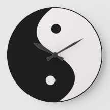 Yin and Yang Wall Clock