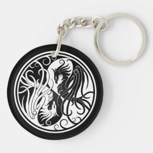 Yin blanc et noir Yang Phoenix