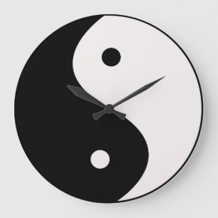 Yin et horloge murale de Yang