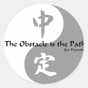 Yin Gang Template Classic Round Sticker