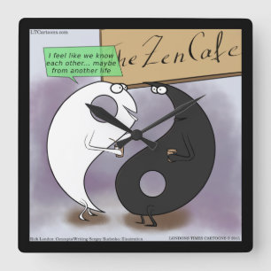Yin Meets Yang Funny Rick London Wall Clock