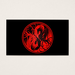 Yin rouge et noir Yang Phoenix