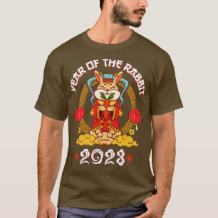 Yin Yan Dabbing Rabbit Chinese New Year 2023 Men W T-Shirt