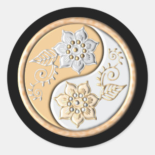 Yin Yang 1 Classic Round Sticker