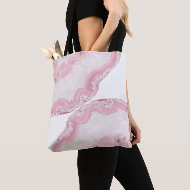 Yin Yang Agate Summer Glam #4 #gem #decor #art  Tote Bag (Close Up)