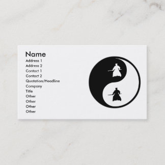 Yin Yang Aikido Business Card