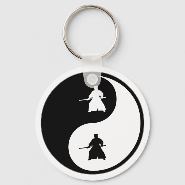 Yin Yang Aikido Keychain (Front)