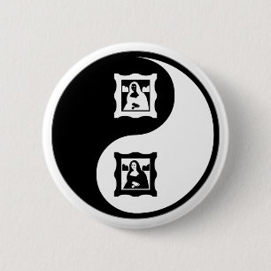 Yin Yang Art History 2 Inch Round Button