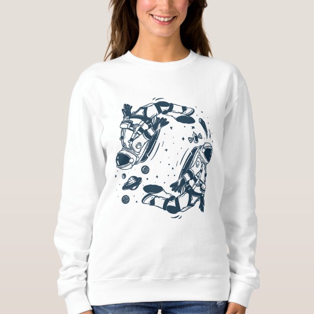 Yin Yang Astronaut Sweatshirt (Front)