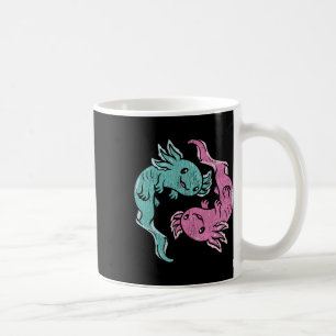 Yin Yang Axolotls - Cute Mexican Salamander Medita Coffee Mug