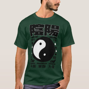 Yin Yang Balance Tranquillity Strength T-Shirt