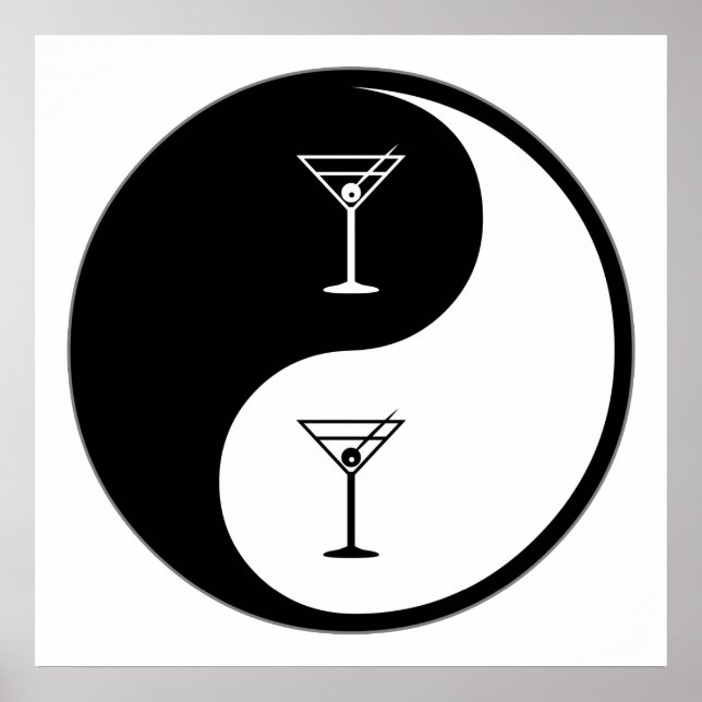 Yin Yang Bartending Poster (Front)