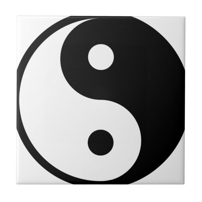 yin yang Basic Line Tile (Front)