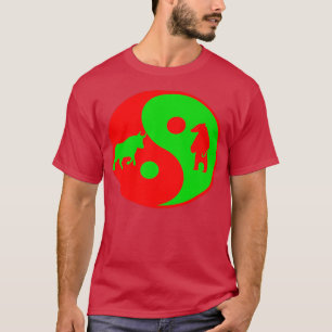 Yin Yang bear bull stock trading Premium 2102  T-Shirt