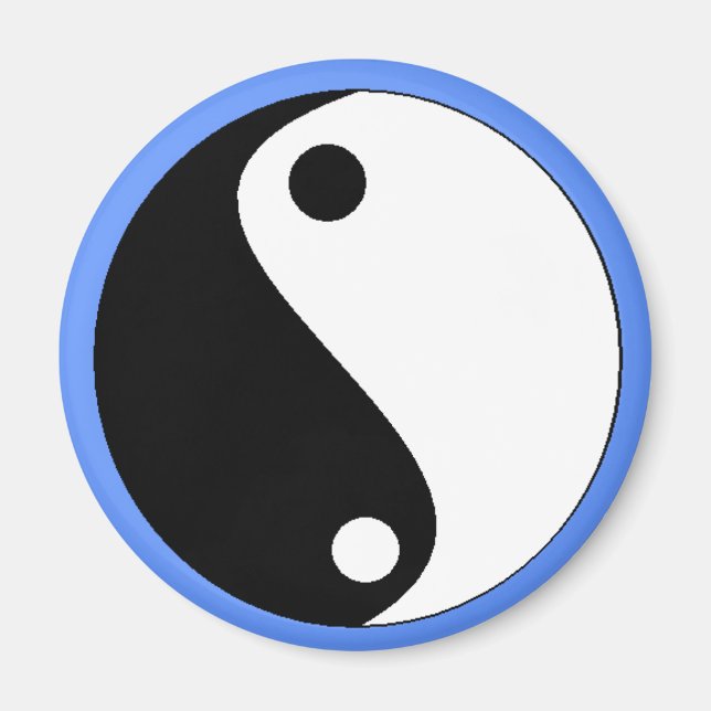 YIN-YANG blue- magnet - Customized (Front)