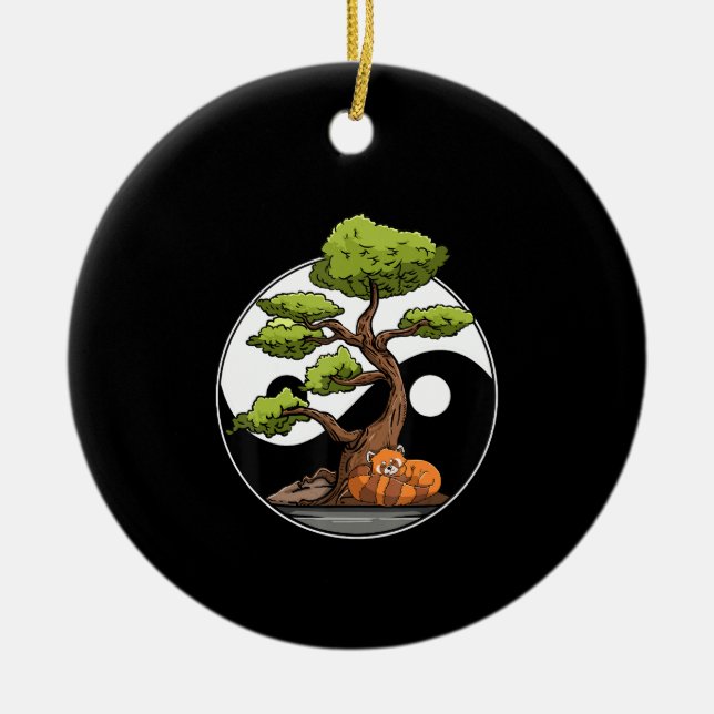 Yin Yang Bonsai Tao Taoism Spiritual Zen Meditate Ceramic Ornament (Front)