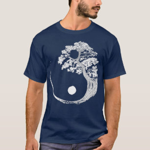 Yin Yang Bonsai Tree Japanese Buddhist Zen (3) T-Shirt