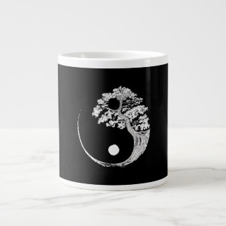 Yin Yang Bonsai Tree Japanese Buddhist Zen Large Coffee Mug