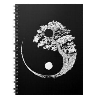 Yin Yang Bonsai Tree Japanese Buddhist Zen Notebook