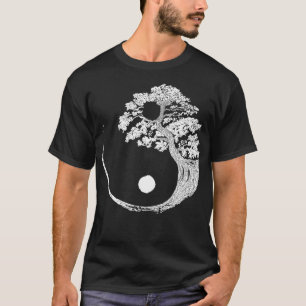 Yin Yang Bonsai Tree Japanese Buddhist Zen T-Shirt