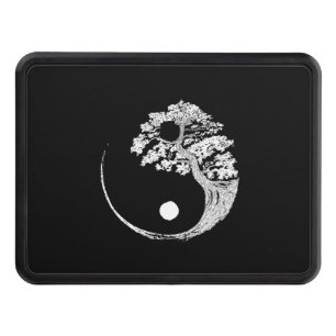 Yin Yang Bonsai Tree Japanese Buddhist Zen Trailer Hitch Cover