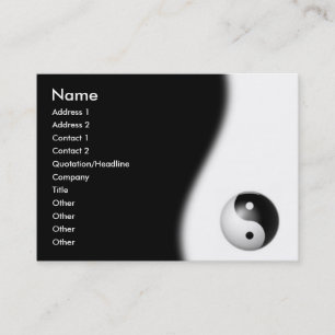 Yin-Yang Business Card