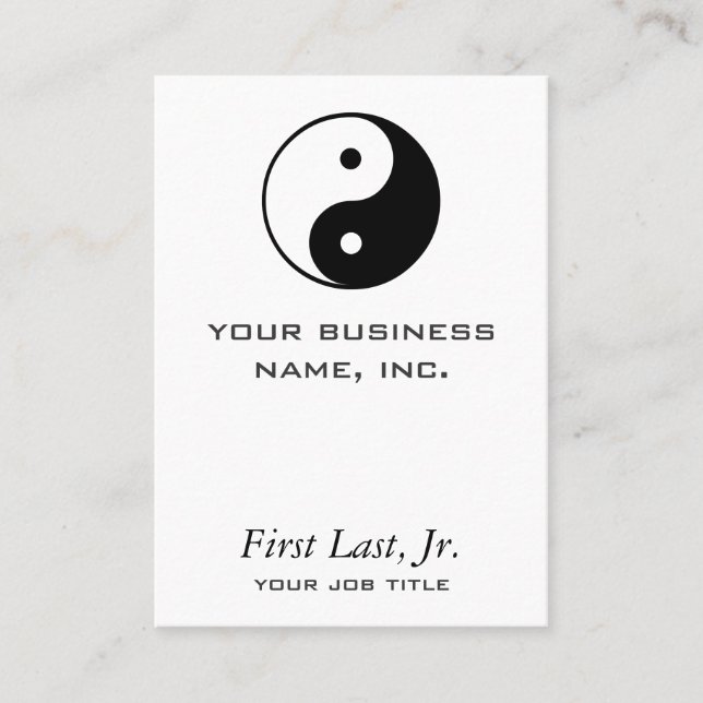 Yin Yang Business Card (Front)